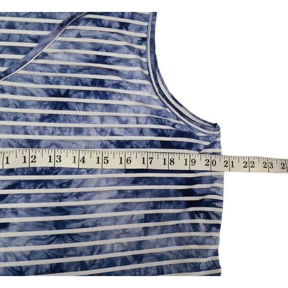 Soft Surroundings Blue and White Striped Maxi Dress - Picture 9 of 12